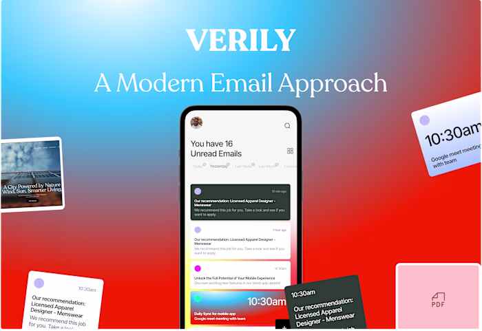 Email Mobile App Design