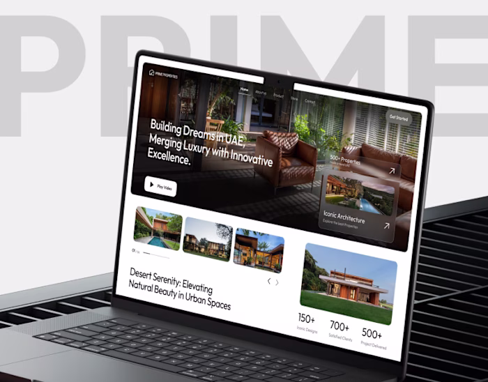 Prime Properties | Real Estate Branding & UI UX Design