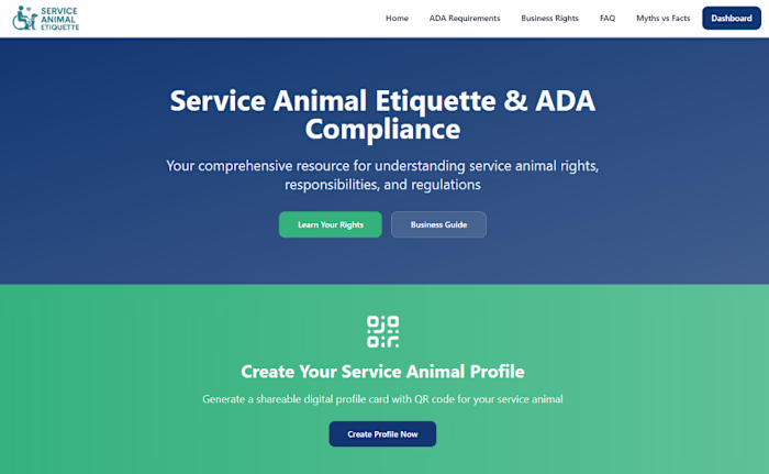 Service Animal Rights and ADA Compliance Resource