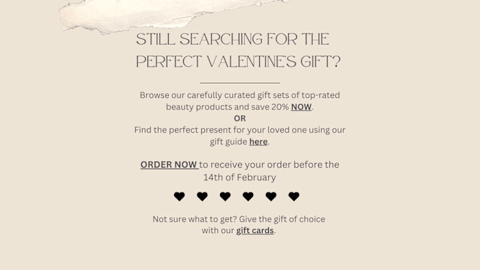 Valentine's Day Email Copy