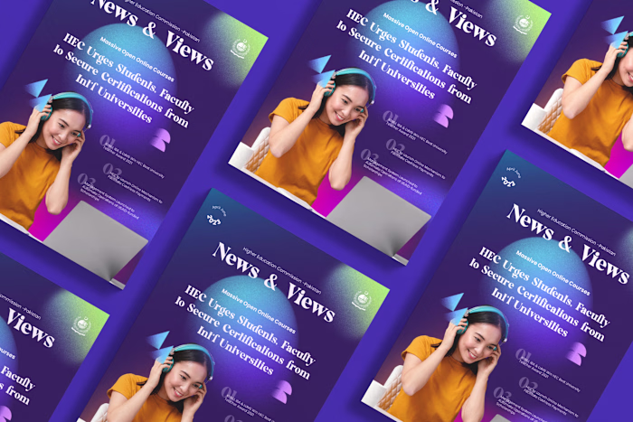 Print Media Campaign Design for Higher Education Pakistan
