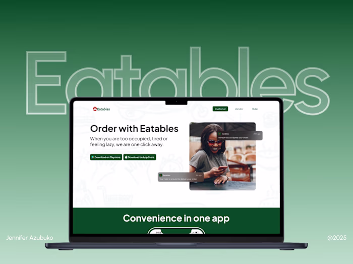QuickEatables: Multi-User Platform Website A multi-page webs...