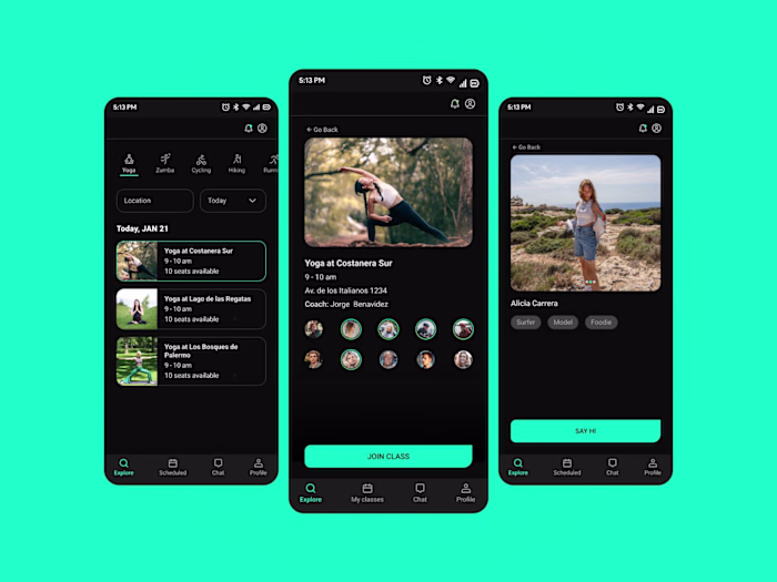 Connecting digital nomads through outdoor fitness activities