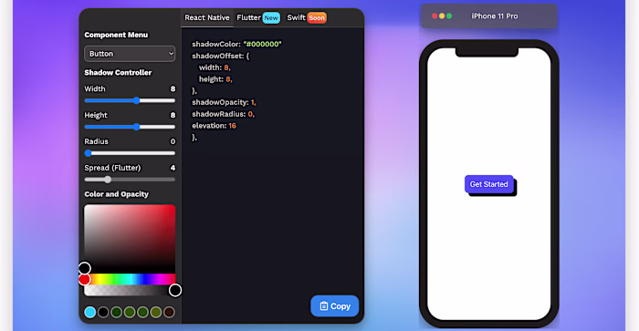 Shadow Generator for Mobile Frameworks