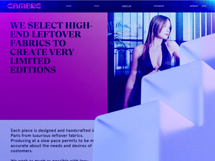 Cambre Paris — E-commerce Website