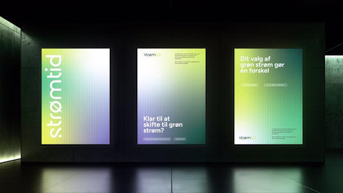 Green energy concept brand identity