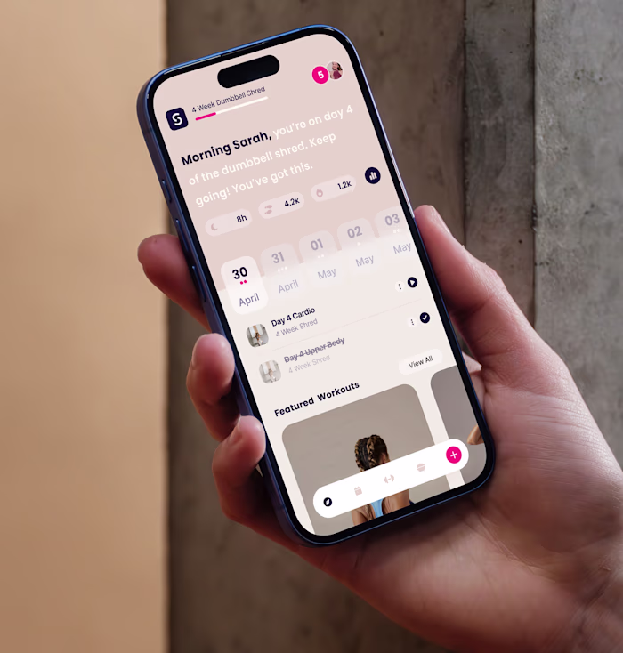 BeSculpted Fitness App Design
