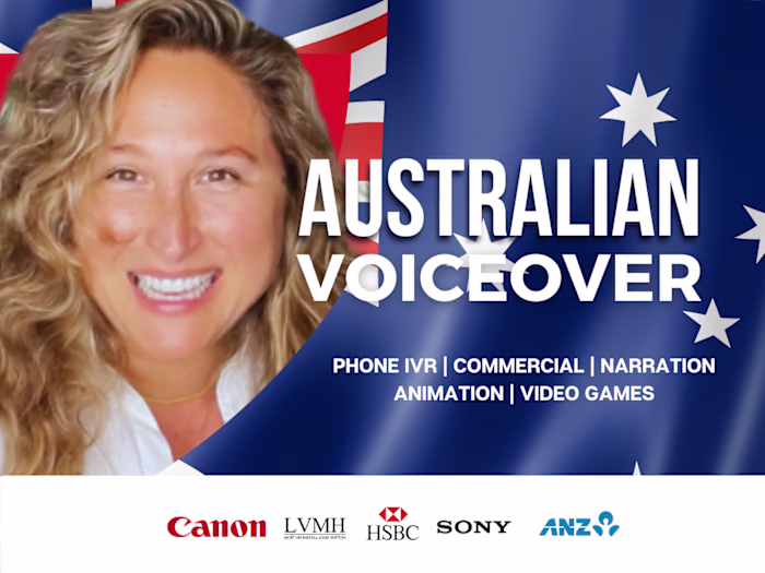 A range of Australian voice over reads 
