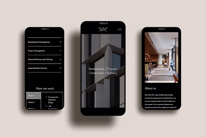 Minimalistic Design for Project Management Firm