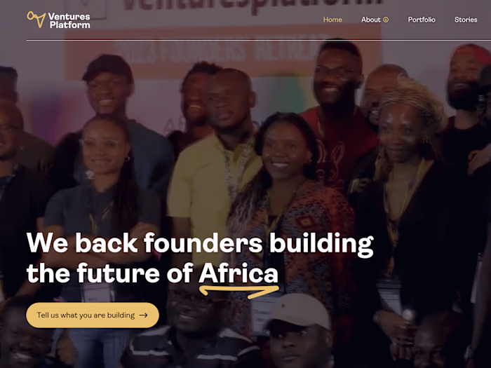 Ventures Platform Website Webflow Development