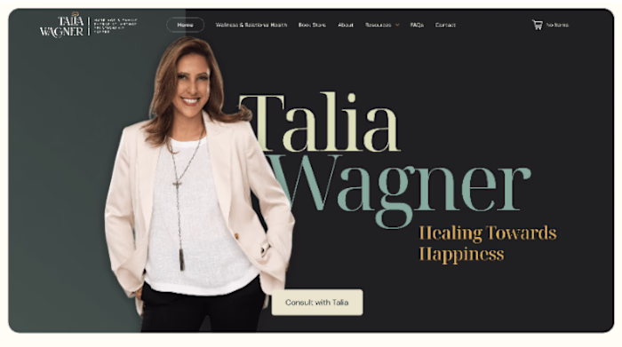Talia Wagner Rebrand and Website Design