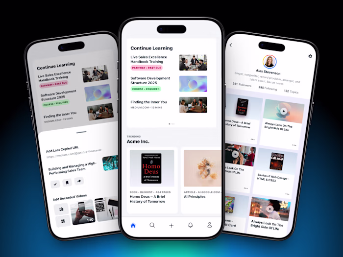Professional Learning Mobile App