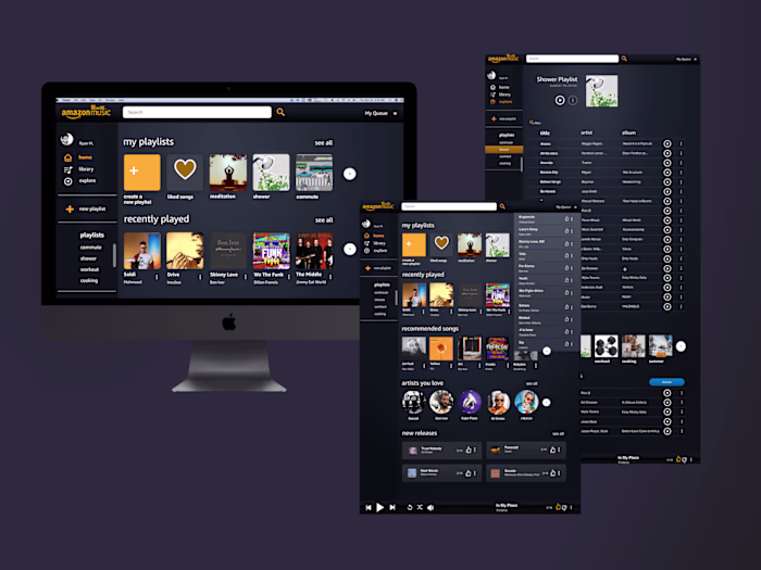 Amazon Music Player Redesign - Case Study