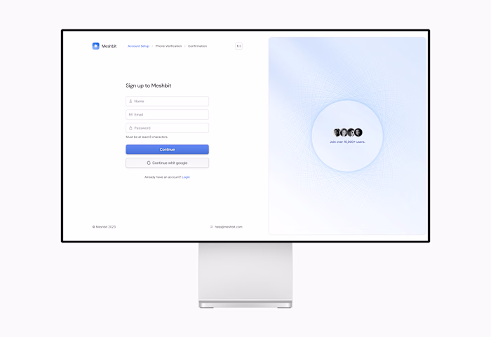 Login screen [ Product Design ]