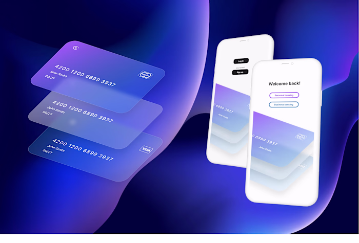 UI Visual design for bank app application
