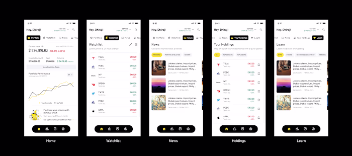 Investment App Design