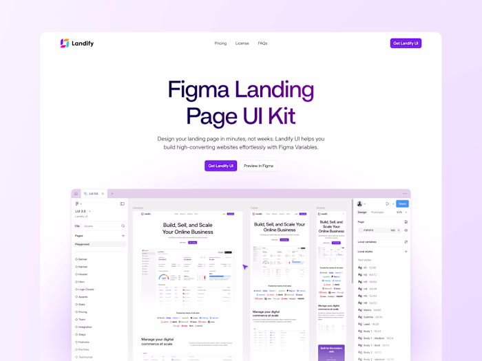 Landify / Redesign & Framer Development