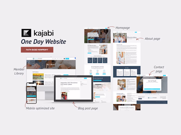 One-Day Kajabi Website for Pathway Discipleship