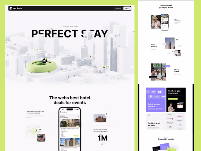 Excited to share a project. EventBeds is a platform that sim...