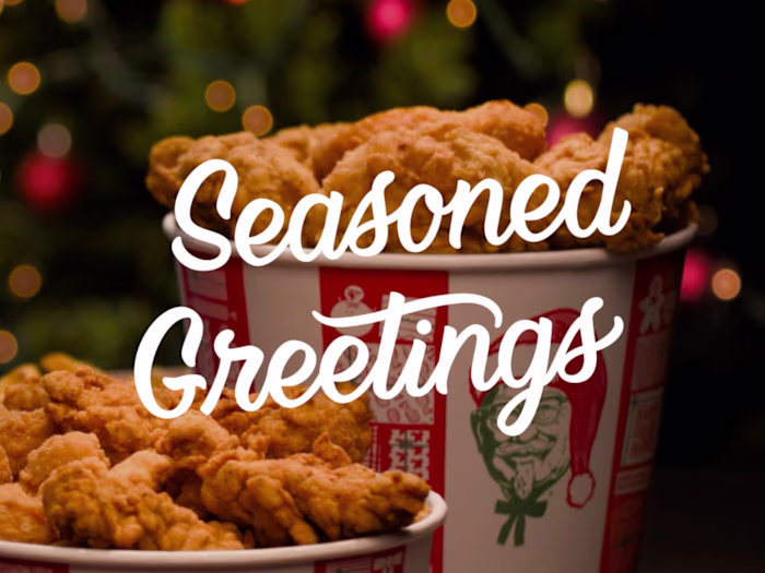 KFC Seasoned Greetings | Campaign Lettering