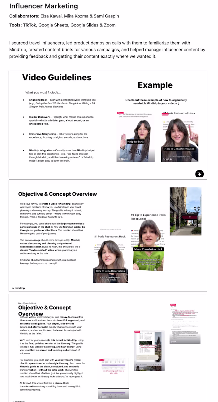 Influencer Marketing — Mindtrip.ai ✨