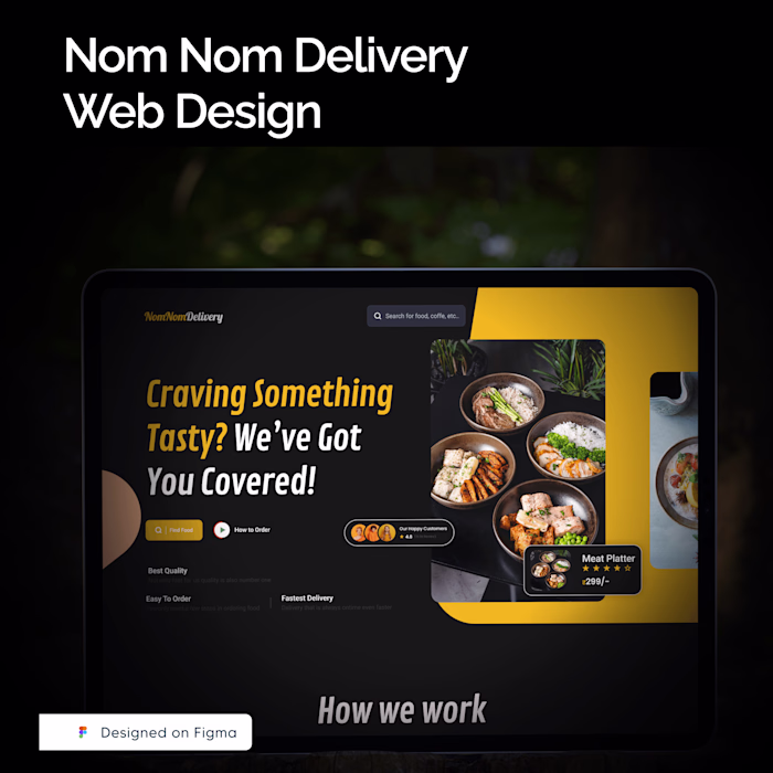Nom Nom Delivery Web Design