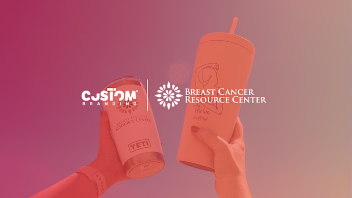 Product collab Breast Cancer Resource Center X Custom Branding