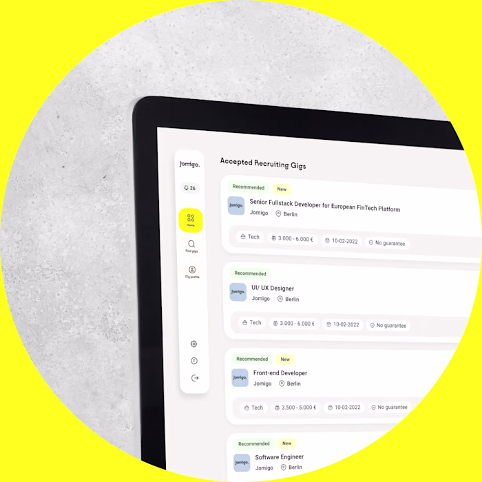 SAAS web app for recruiters and companies