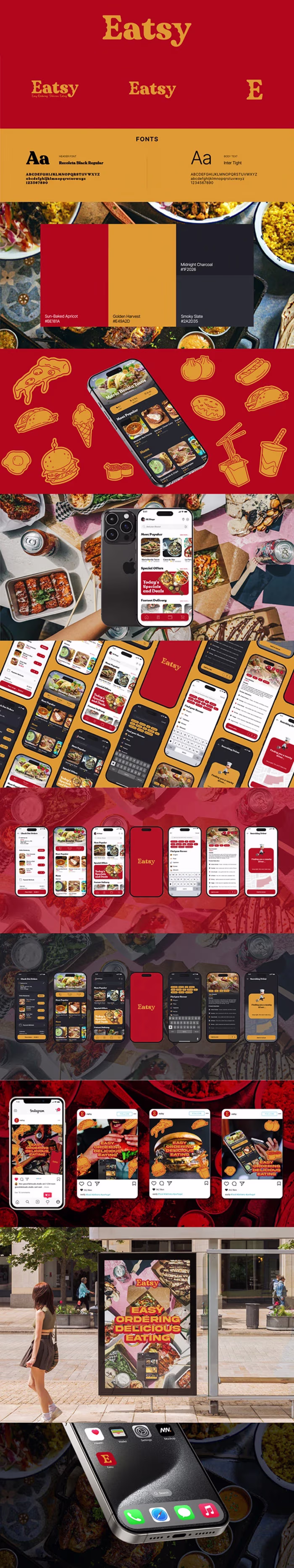 Food Delivery App UI & Visual Identity
