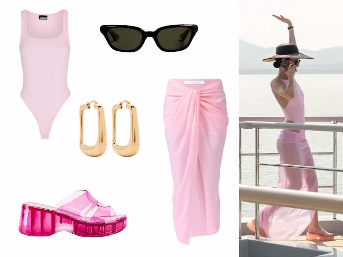 Look inspired by Jacquemus for The White Lotus