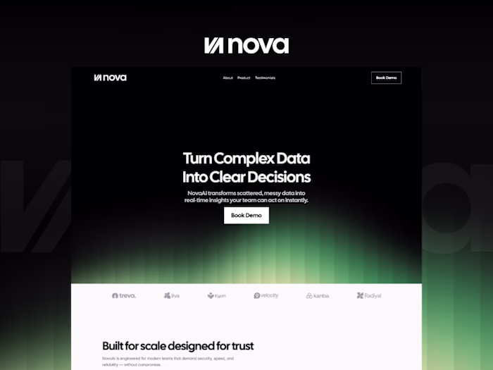 NovAI Website Design and Development Project