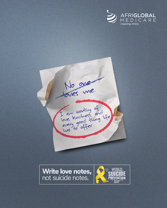 Love notes not suicide notes Campaign