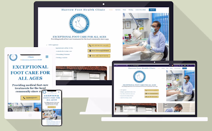 🩺Harrow Foot Health Clinic Website