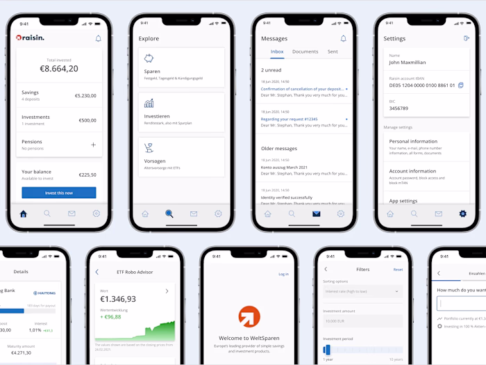 App design for wealth management