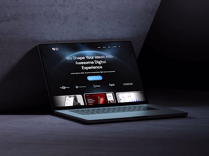 Pixll Dev : Landing Page Design