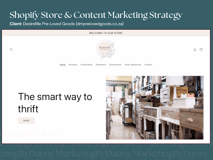 Shopify Store & Content Strategy