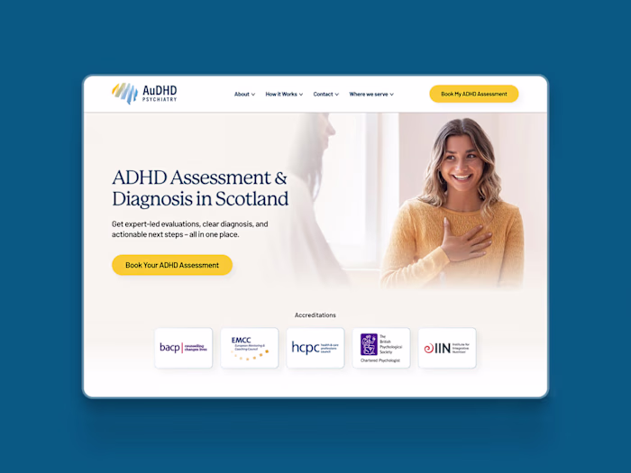 AuDHD Psychiatry Website Design