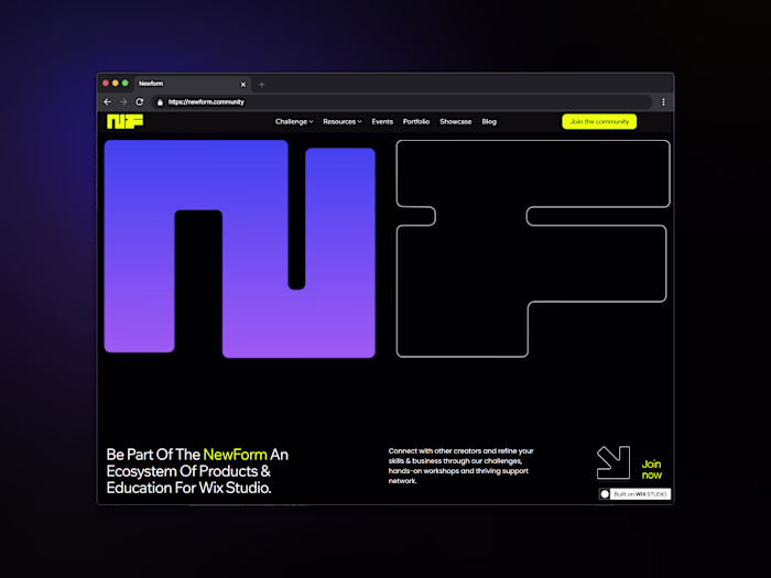 Web Development for NewForm's Design Platform