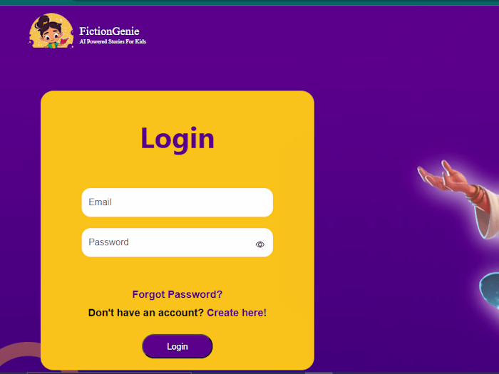 Fiction Ginie - Kids' AI Reading Book App