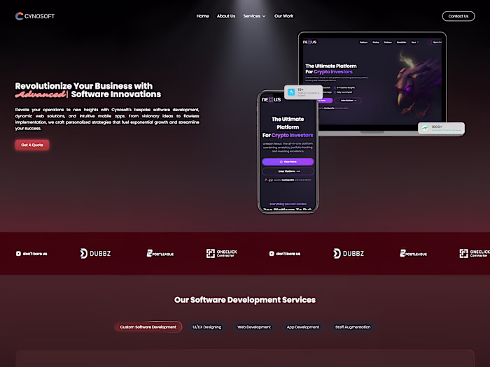 Cynosoft Tech Web Presence Development