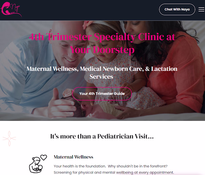 NayaCare: Healthcare app with Two-sided