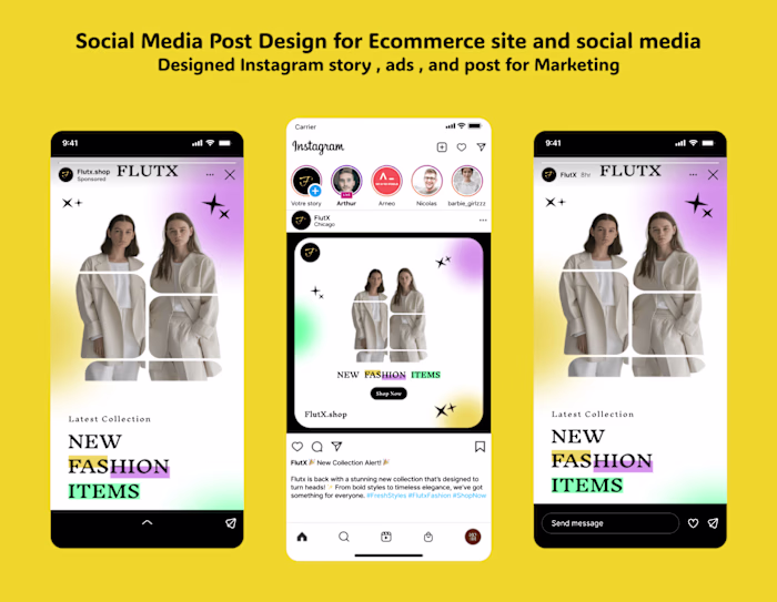 Social Media Post Design for Ecommerce site