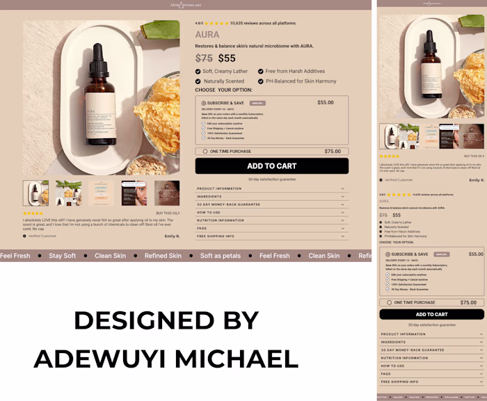 Redesign product page 