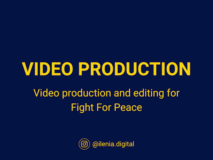 Video creating and editing for youth charity