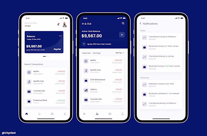 Fintech Mobile UI Design
