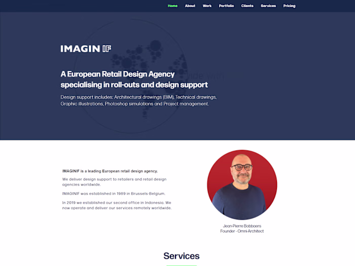 Website design ImaginIF Mahdi Webi