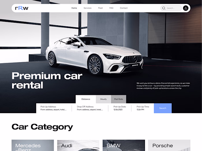Premium Car Rental Website with WordPress