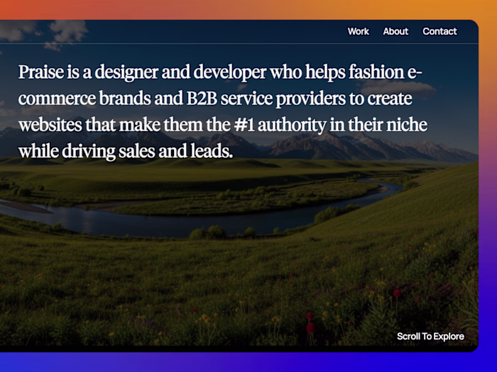 MY PERSONAL PORFOLIO WEBSITE