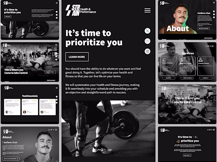 Fitness & Wellness Website UI/UX Design and CMS Development