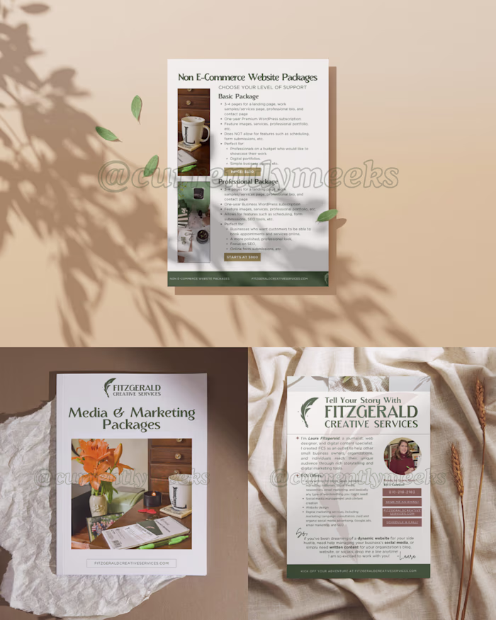 Brand & Marketing Collateral for Fitzgerald Creative Services